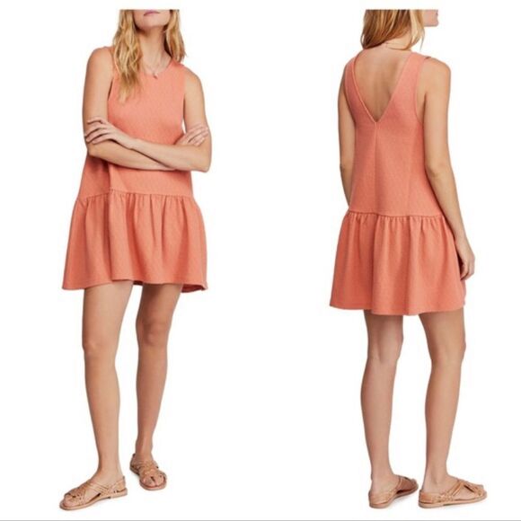 Free People Dresses & Skirts - Free People Easy Street Mini Sundress Ruffle XS
